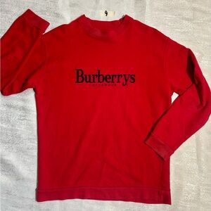 Burberry Red Crewneck Sweater